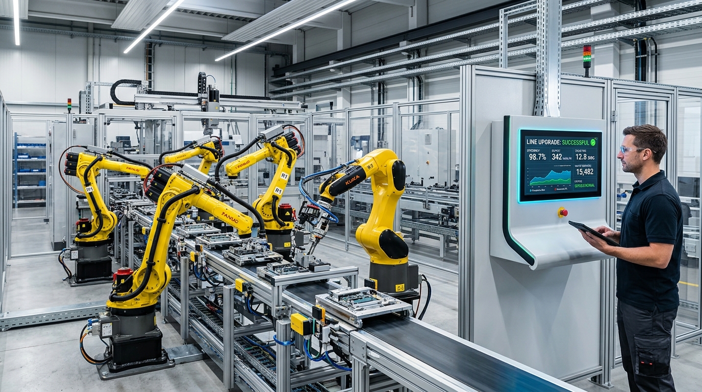 Industrial automation system installation